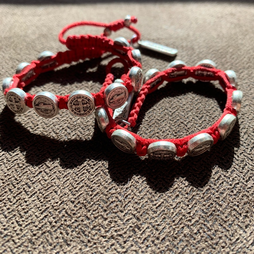 2 Red Blessing Bracelets